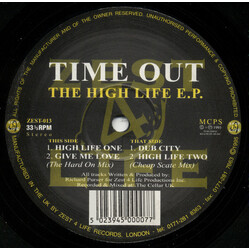 Time Out The High Life EP USED VINYL 12INCH 33 S RPM EP STEREO