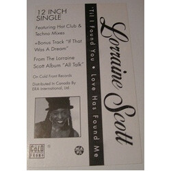 Lorraine Scott Til I Found You USED VINYL 12INCH