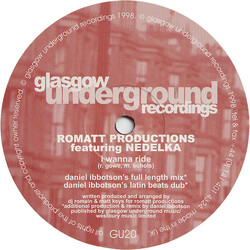 Romatt / Nedelka Prescod I Wanna Ride USED VINYL 12INCH 33 S RPM