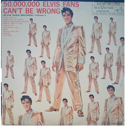 Elvis Presley 50,000,000 Elvis Fans Can't Be Wrong (Elvis' Gold Records, Vol. 2) Vinyl LP USED