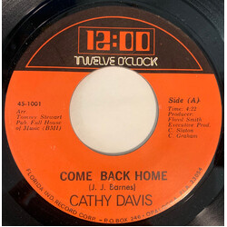 Cathy Davis Come Back Home USED VINYL 7INCH 45 RPM