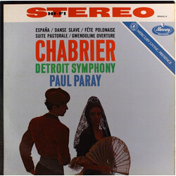 Emmanuel Chabrier / Detroit Symphony Orchestra / Paul Paray España / Danse Slave / Fête Polonaise / Suite Pastorale / Gwendoline Overture Vinyl LP USE
