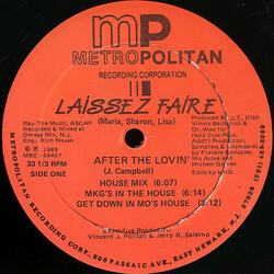 Laissez Faire After The Lovin' USED VINYL 12INCH 33 S RPM