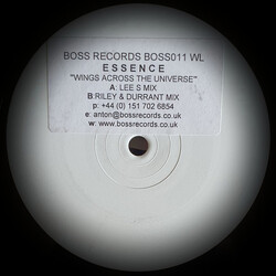 Essence (2) Wings Across The Universe USED VINYL 12INCH PROMO WHITE LABEL