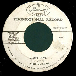 Johnnie Allan Angel Love / Letter Of Love USED VINYL 7INCH 45 RPM PROMO