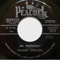 Pilgrim Jubilee Singers Mr. President USED VINYL 7INCH SINGLE PROMO