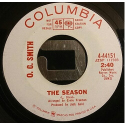 OC Smith The Season / Double Life USED VINYL 7INCH 45 RPM SINGLE PROMO