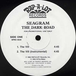 Seagram The Dark Road USED VINYL 12INCH PROMO