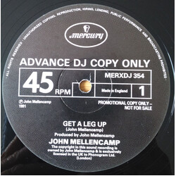 John Cougar Mellencamp Get A Leg Up USED VINYL 12INCH SINGLE PROMO