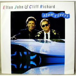 Elton John / Cliff Richard Slow Rivers Vinyl 12" USED