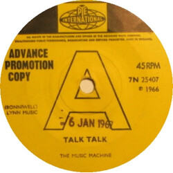 The Music Machine Talk Talk USED VINYL 7INCH 45 RPM SINGLE PROMO