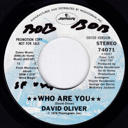 David Oliver (3) Who Are You USED VINYL 7INCH 45 RPM SINGLE PROMO