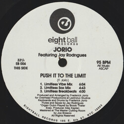 Fred Jorio / Jay Rodriguez Push It To The Limit USED VINYL 12INCH 33 S RPM