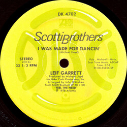 Leif Garrett I Was Made For Dancin' USED VINYL 12INCH 33 S RPM