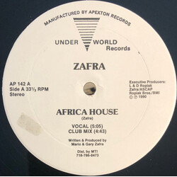 Zafra Africa House USED VINYL 12INCH 33 S RPM STEREO
