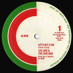 Les Love & The Love Kids Let's Get It On USED VINYL 12INCH 45 RPM