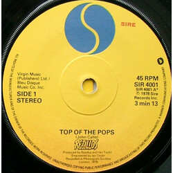 The Rezillos Top Of The Pops USED VINYL 7INCH 45 RPM SINGLE