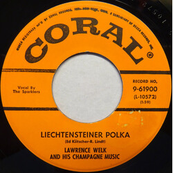 Lawrence Welk And His Champagne Music Liechtensteiner Polka USED VINYL 7INCH 45 RPM SINGLE