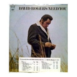 David Rogers (7) Need You Vinyl LP USED