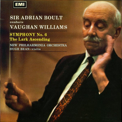 Sir Adrian Boult / Ralph Vaughan Williams / New Philharmonia Orchestra / Hugh Bean Symphony No. 6 / The Lark Ascending Vinyl LP USED