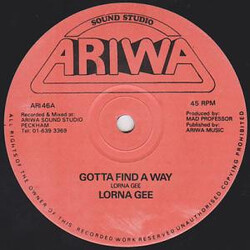 Lorna Gee Gotta Find A Way USED VINYL 12INCH 45 RPM SINGLE