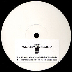 Filter (2) Where Do We Go From Here USED VINYL 12INCH PROMO WHITE LABEL