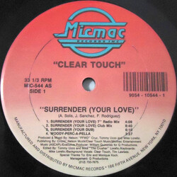 Clear Touch Surrender (Your Love) USED VINYL 12INCH 33 S RPM