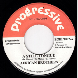African Brothers (2) / Progressive All Stars A Still Tongue / Rise Above Them All Dub Vinyl 7" USED