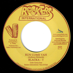 Blacka T Run Come Yah Vinyl 7" USED