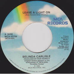 Belinda Carlisle Leave A Light On USED VINYL 7INCH 45 RPM SINGLE