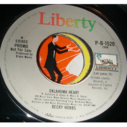Becky Hobbs Oklahoma Heart USED VINYL 7INCH 45 RPM PROMO