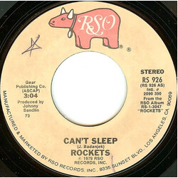 The Rockets (5) Can't Sleep / Something Ain't Right USED VINYL 7INCH 45 RPM