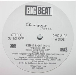 Changing Faces Keep It Right There USED VINYL 12INCH 33 S RPM PROMO