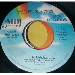 Atlanta (6) Sweet Country Music / Seven Bridges Road USED VINYL 7INCH 45 RPM SINGLE STEREO