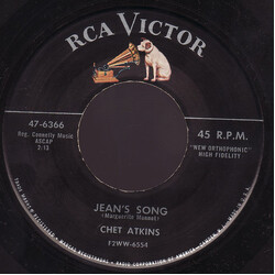 Chet Atkins Jean's Song / Honey USED VINYL 7INCH 45 RPM SINGLE