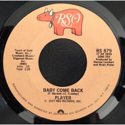 Player (4) Baby Come Back USED VINYL 7INCH 45 RPM SINGLE STYRENE