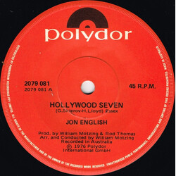 Jon English (3) Hollywood Seven USED VINYL 7INCH SINGLE 45 RPM