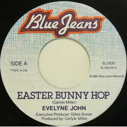 Evelyne John Easter Bunny Hop USED VINYL 7INCH 45 RPM