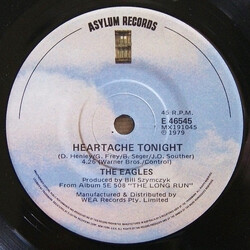 Eagles Heartache Tonight USED VINYL 7INCH SINGLE 45 RPM