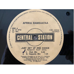 Afrika Bambaataa Just Get Up And Dance USED VINYL 12INCH 33 S RPM