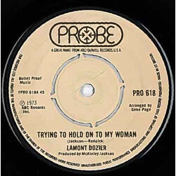 Lamont Dozier Trying To Hold On To My Woman USED VINYL 7INCH SINGLE 45 RPM