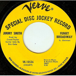 Jimmy Smith Funky Broadway USED VINYL 7INCH 45 RPM PROMO