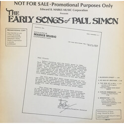 Paul Simon The Early Songs Of Paul Simon Vinyl LP USED