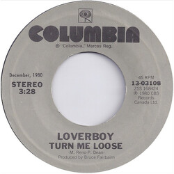 Loverboy Turn Me Loose / The Kid Is Hot Tonight USED VINYL 7INCH SINGLE 45 RPM