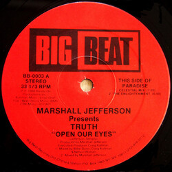 Marshall Jefferson / Truth (2) Open Our Eyes USED VINYL 12INCH 33 S RPM STEREO