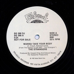 The Strangers Wanna Take Your Body USED VINYL 12INCH 33 S RPM SINGLE PROMO STEREO