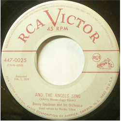 Benny Goodman And His Orchestra Bumble Bee Stomp / And The Angels Sing Vinyl 7" USED