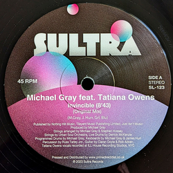 Michael Gray / Tatiana Owens Invincible / You Got To Remember Vinyl 12" USED