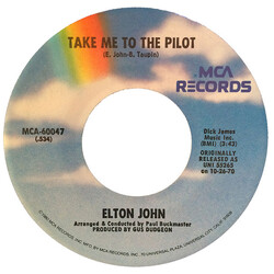 Elton John Take Me To The Pilot / Your Song USED VINYL 7INCH 45 RPM SINGLE REISSUE