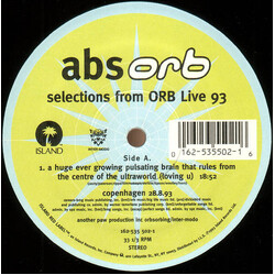 The Orb AbsOrb - Selections From Orb Live 93 USED VINYL 12INCH 33 S RPM